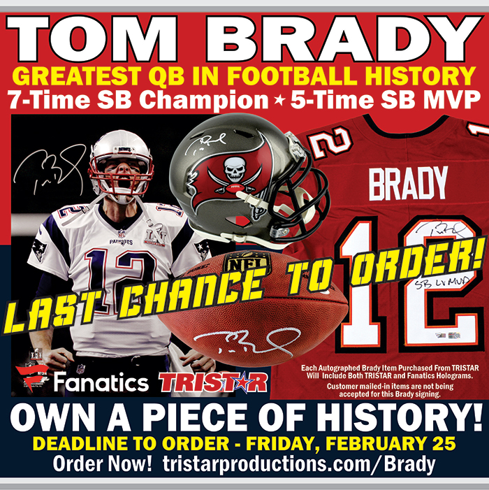 Tom Brady Autographs Now a Fanatics Exclusive